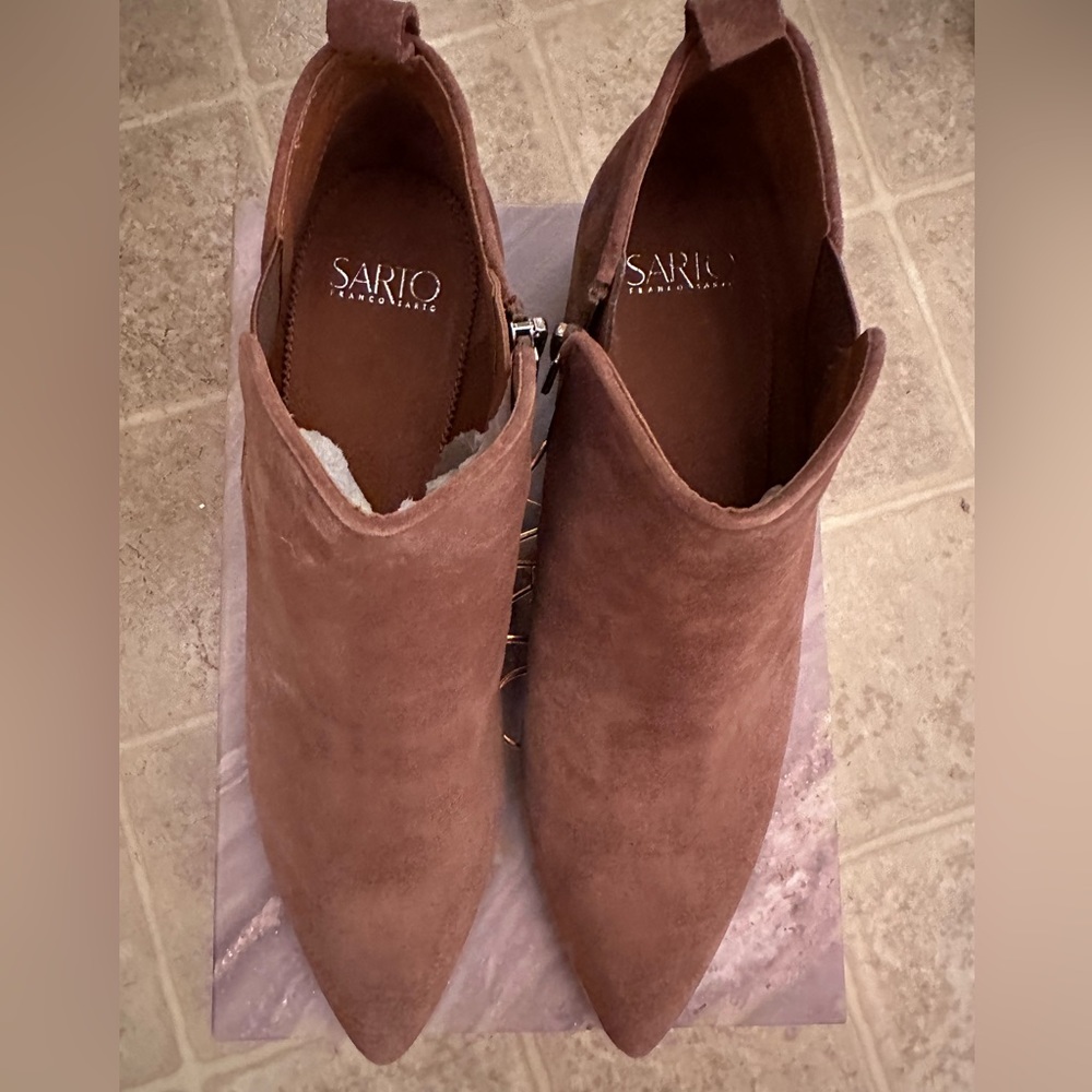 New Leather Suede Booties